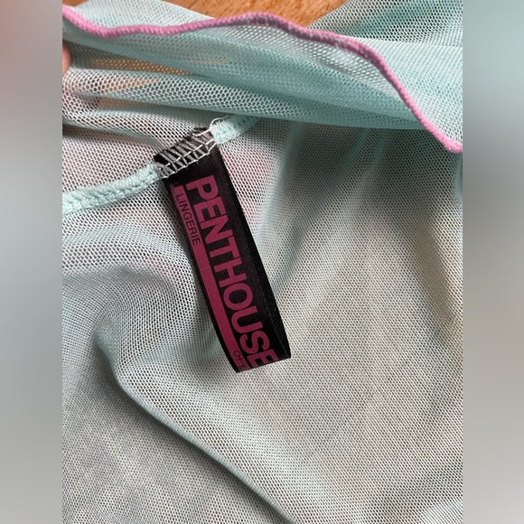 Ruffle coquette chemise sheer mesh top - Picture 6 of 8